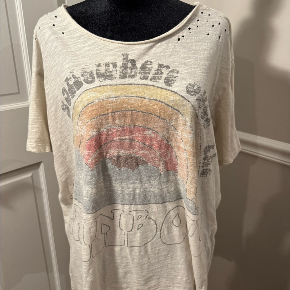 Magnolia Pearl Cream Rainbow Graphic Tee
